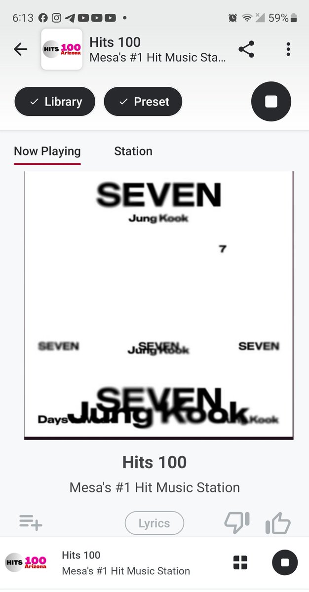 Thank you <a href="/Hits100AZ/">Hits 100 Arizona</a> for playing #3D JT Remix &amp; #Seven both by #JUNGKOOK tonight. #Latto  #JustinTimberlake #Golden 

#TKRadio ✨️💜💚🫶🤝