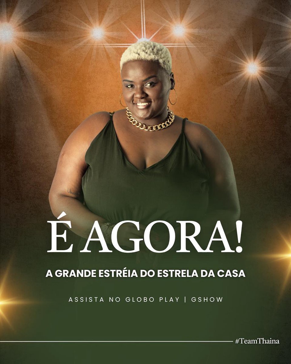 Thainagofc's tweet photo. É AGORA🚨 Estreia do #EstrelaDaCasa ⭐

#TeamThaina 👸🏾 https://t.co/mmpAi5mxQT