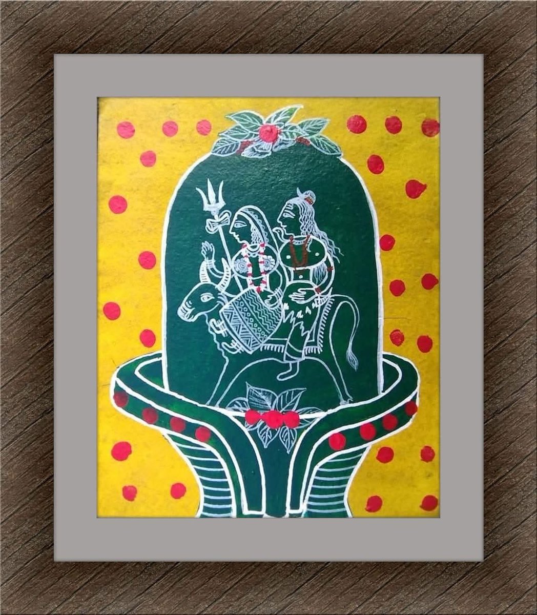 idrdev's tweet image. मनभावन पति की मॉंग को लेकर किसी कन्या द्वारा की गयी विश्व की पहली तपस्या ही तीज है।
‘बरउँ संभु न त रहउँ कुआरी…’ 
याद रखें, भारतीय मनीषा में एक भी विवाह कन्या की सहमति के बिना नहीं हुआ। गौरी, लक्ष्मी, सीता, रुक्मिणी आदि मिसाल हैं।
नोट- यह पेंटिंग पारंपरिक ‘कोहबर’ शैली में बनी है।