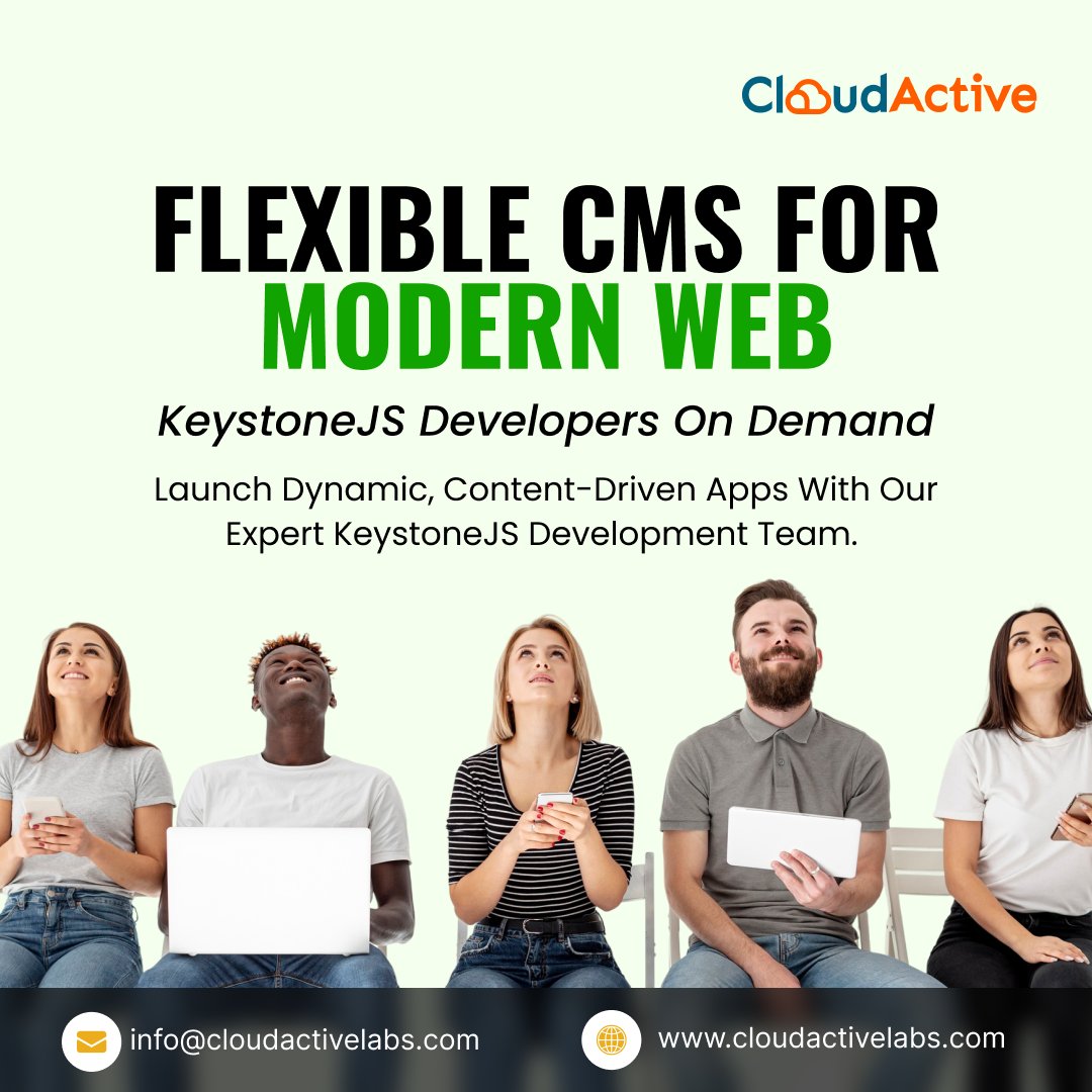 CloudActiveLabs's tweet image. Flexible CMS for the modern web.
⚡ Dynamic apps
🛠 Custom features
🚀 Scalable architecture
🎯 Engaging UX
Hire KeystoneJS developers at CloudActive Labs.
🌐 cloudactivelabs.com
#keystonejs #cms #cloudactivelabs