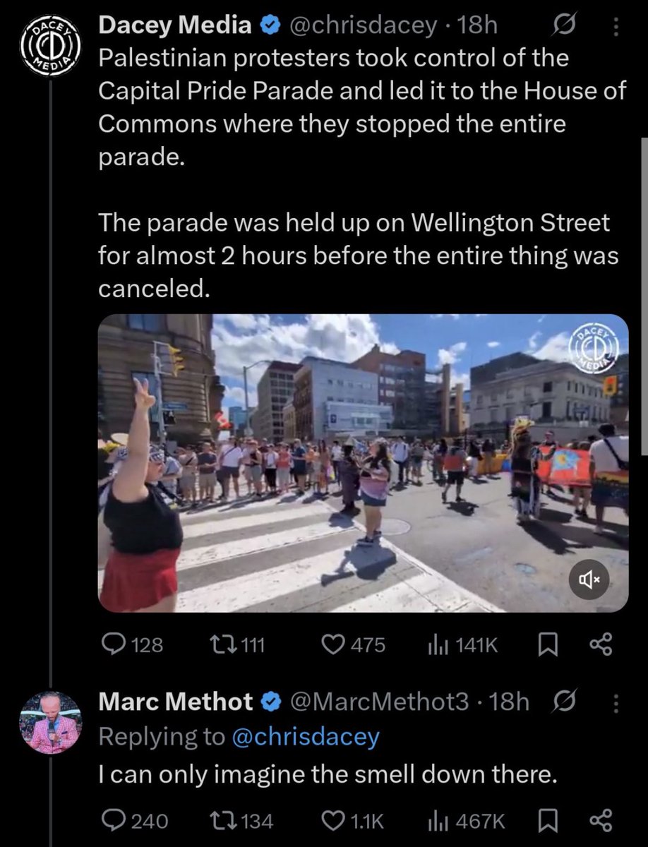 talk2oleary's tweet image. Marc Methot spews hate, gets called out, then brags his bank account lets him say whatever he wants. 🤔

Hey @TSN_Sports — why keep funding this clown show? 🤷‍♂️

And, in the same thread he fat-shames people and pushes anti-vax garbage. 👍
@MarcMethot3