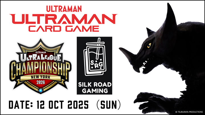 ucg_en's tweet image. ◢◤#UltramanCardGame◢◤
Ultra League Championship Regional Qualifier in NEW YORK confirmed! 👑
Top 4 players qualify for the World Championship in Tokyo, and the top player gets sponsored flight & hotel!🔥🏆
🗓️ Oct 12, 2025
📍Silk Road Gaming
🎁 Prizes:
PR card: Ultraman Omega…