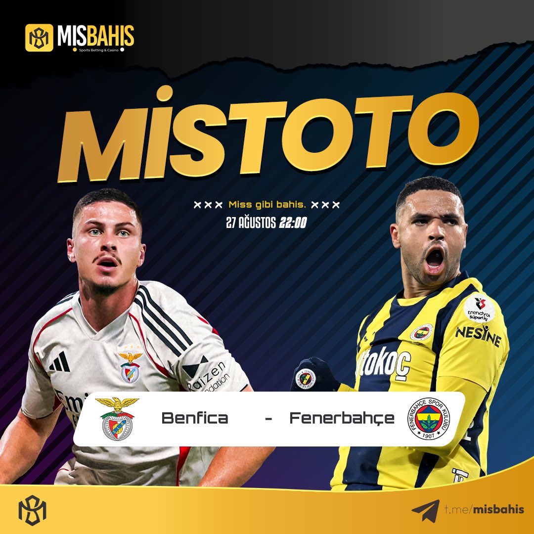 300 TL ÖDÜLLÜ MİS TOTO ETKİNLİĞİ

BENFİCA 🆚️ FENERBAHÇE

⚽️ İlk golü hangi takım atar?
🏆 Hangi takım maçı kazanır?
🟨 İlk sarı kart hangi takıma çıkar?

⚽️Seçtiğimiz maçta 3 soruyuda doğru cevaplayarak ödülün sahibi ol!

🤩Etkinlik ücretsizdir! Sadece son işlemi etkinlik ve