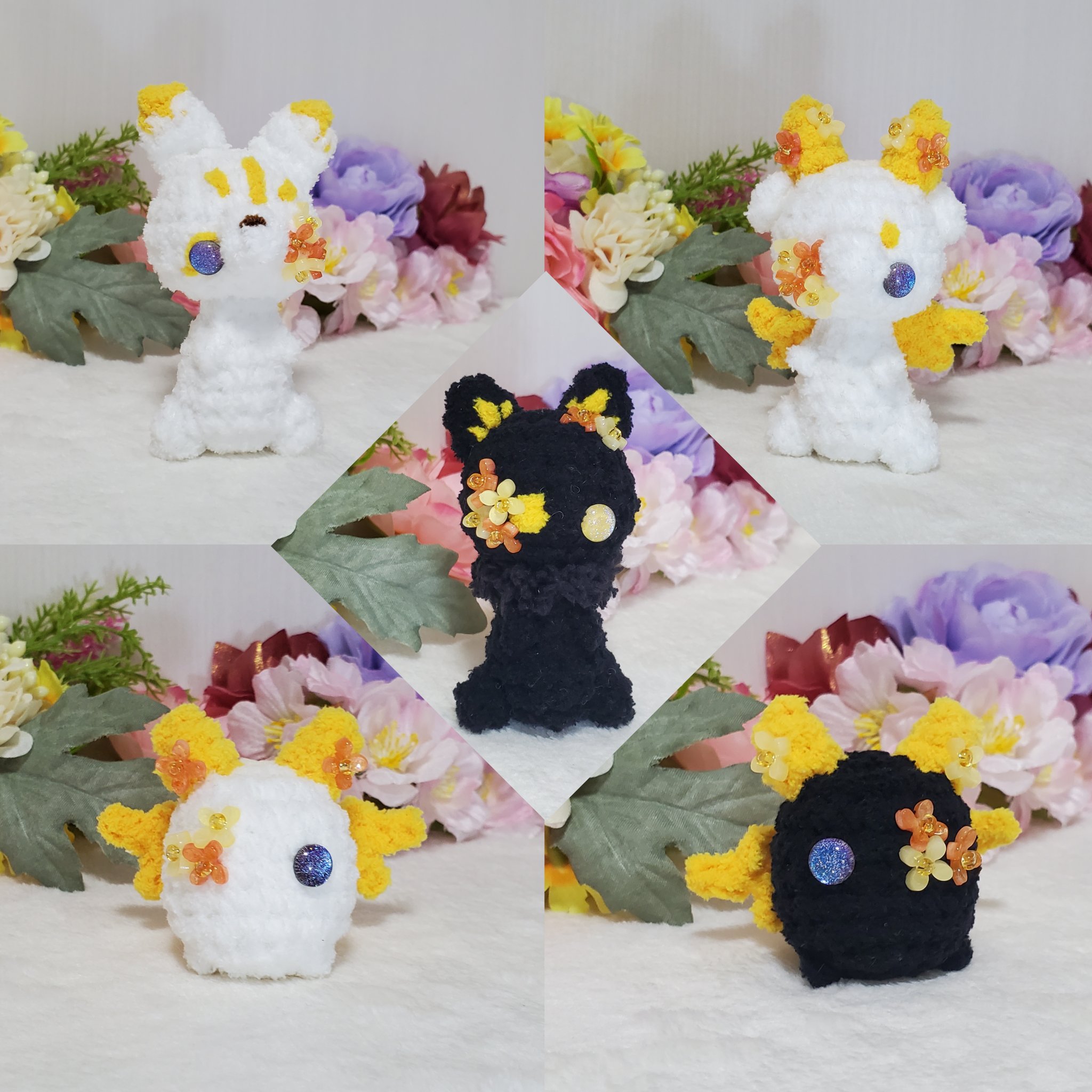 [ゆこ ☆]あみぐるみ⑨ ハンドメイド 蚕のあみぐるみ カイコガの通販 by sadness｜ラクマ