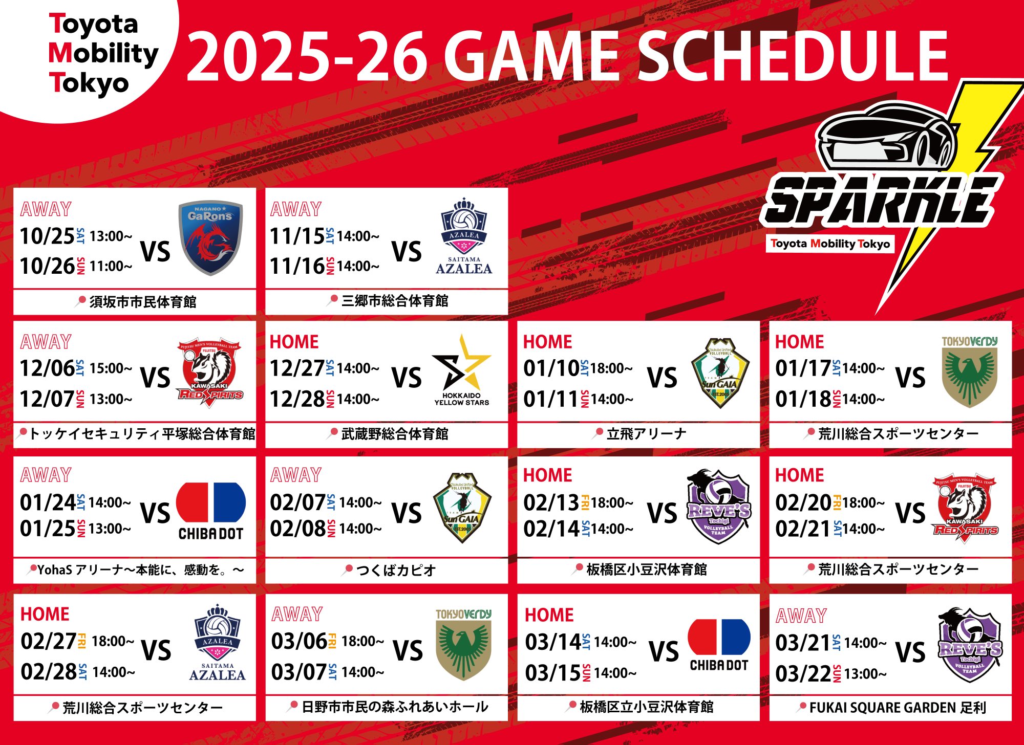 サイン入りバレーボール Vリーグ トヨタモビリティ東京スパークル サイン入りバレーボール Vリーグ トヨタモビリティ東京