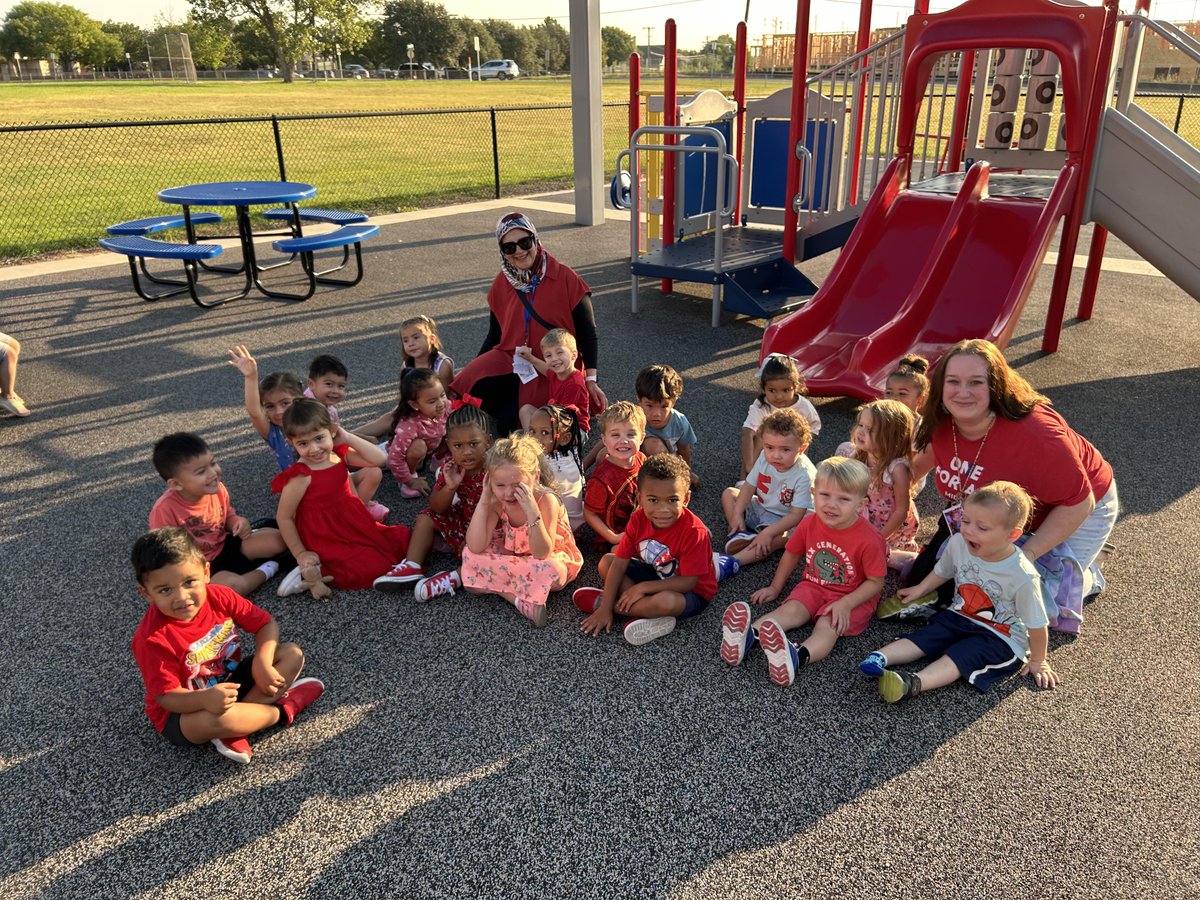 PreK 3 wearing RED today! ♥️