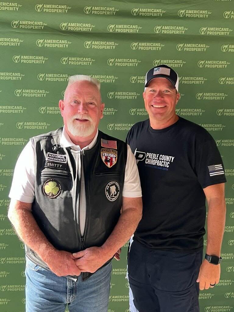 It was a slow morning so I was able to get some tractor time in. I had several stops this afternoon and finished the evening in Trenton with Congressman Warren Davidson and several other great Americans!🇺🇸 <a href="/Rep_Davidson/">Rep. Warren Davidson</a>