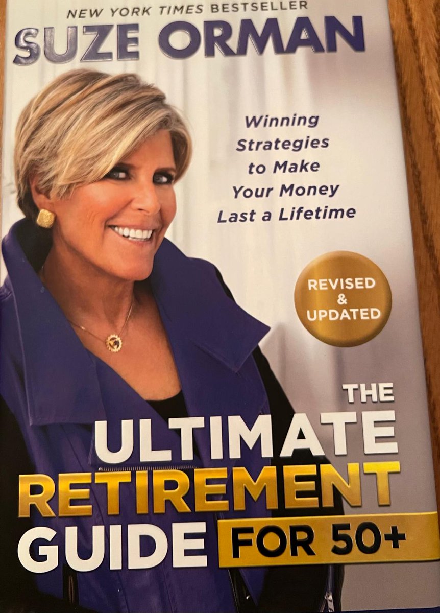 JoanneInPA's tweet photo. Suze Orman - The Ultimate Retirement Guide for 50+ Hardback Book $8 in my Poshmark closet:

https://t.co/YO95RkA0o3 https://t.co/OI4BV4Vyct
