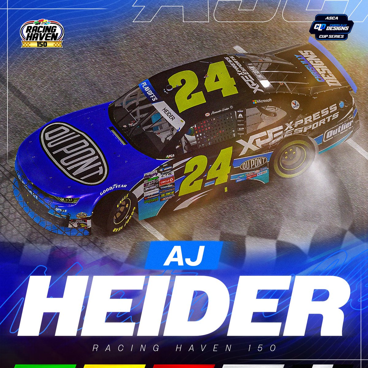 ascairacing's tweet photo. AJ Heider takes the lead and doesn't look back and grabs his TENTH victory of the season and makes it THREE victories in a row in the Racing Haven 150 at Martinsville!

#ASCA #iRacing #League #Sim #Racing #NASCAR #Race #Playoffs https://t.co/Rj9QUCtL2R