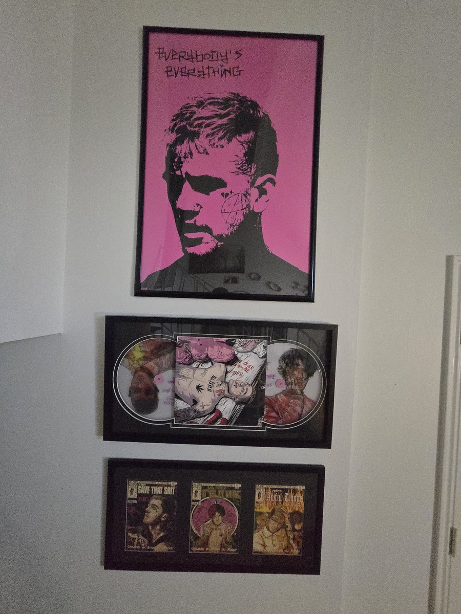999Toxic666's tweet photo. Just to share something I'm really proud of (quite literally just bought the frames but you know). My memorial for Lil Peep https://t.co/lI3XfCjlZz