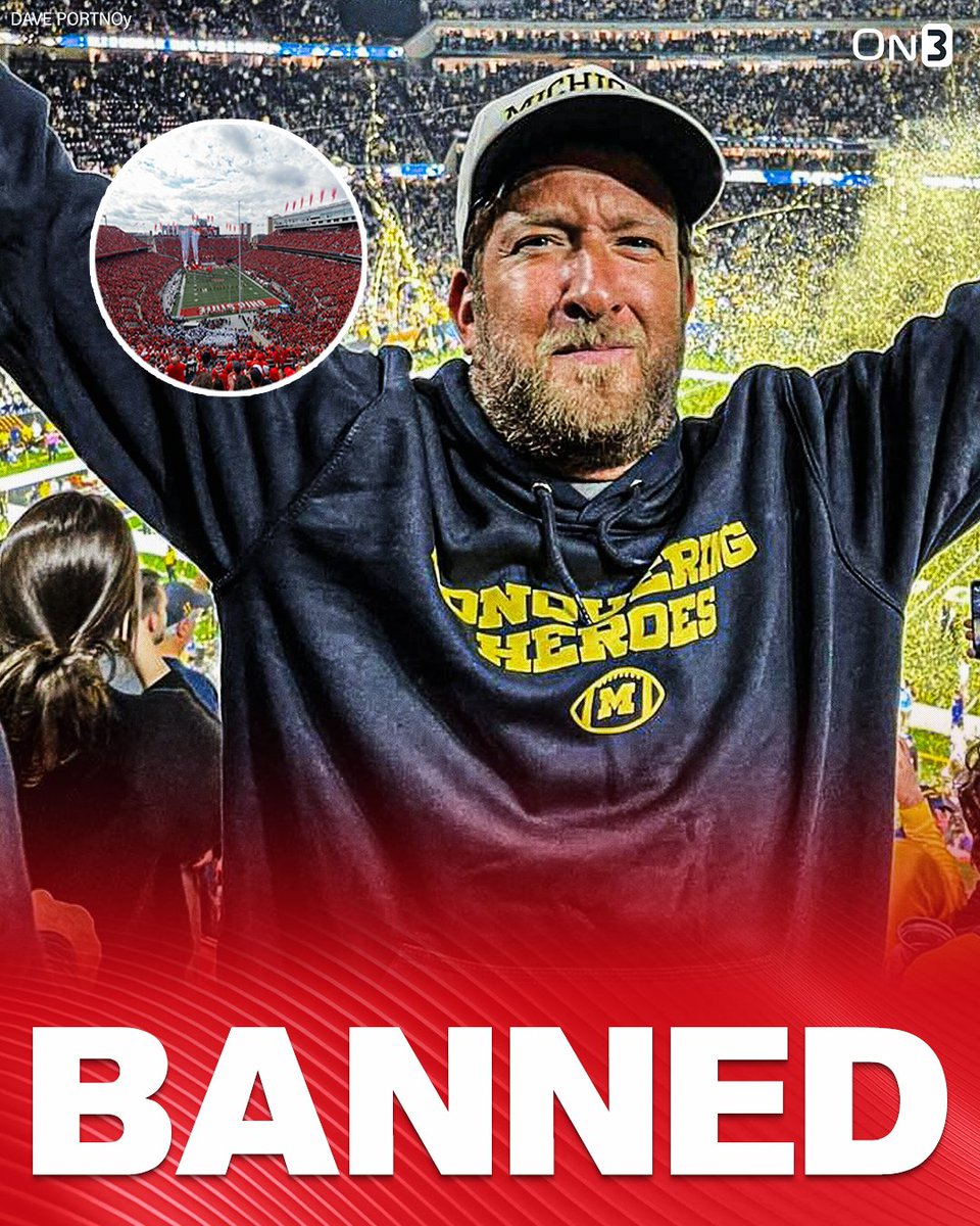 On3 (@on3sports) on Twitter photo NEW: Ohio State has banned Dave Portnoy from The Horseshoe for his inaugural appearance on Fox's Big Noon Kickoff, per <a href="/sportsrapport/">Ryan Glasspiegel</a> ❌
Portnoy will still appear on the program before Big Noon enters the stadium.
on3.com/news/ohio-stat… NEW: Ohio State has banned Dave Portnoy from The Horseshoe for his inaugural appearance on Fox's Big Noon Kickoff, per <a href="/sportsrapport/">Ryan Glasspiegel</a> ❌
Portnoy will still appear on the program before Big Noon enters the stadium.
on3.com/news/ohio-stat…