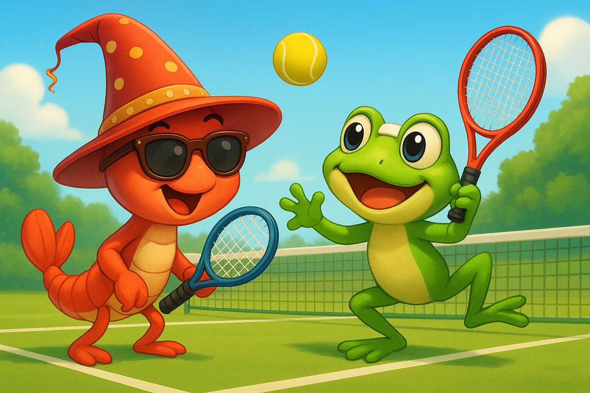 olwenvuong's tweet image. When a shrimp and a frog play tennis,  who will be the champion on the grass court?
Come and get yourself a WL from @KimSooahKarina
@Shrimpers_nft my friends
@anoma
#Anoma #anomacode #Shrimpers_nft
