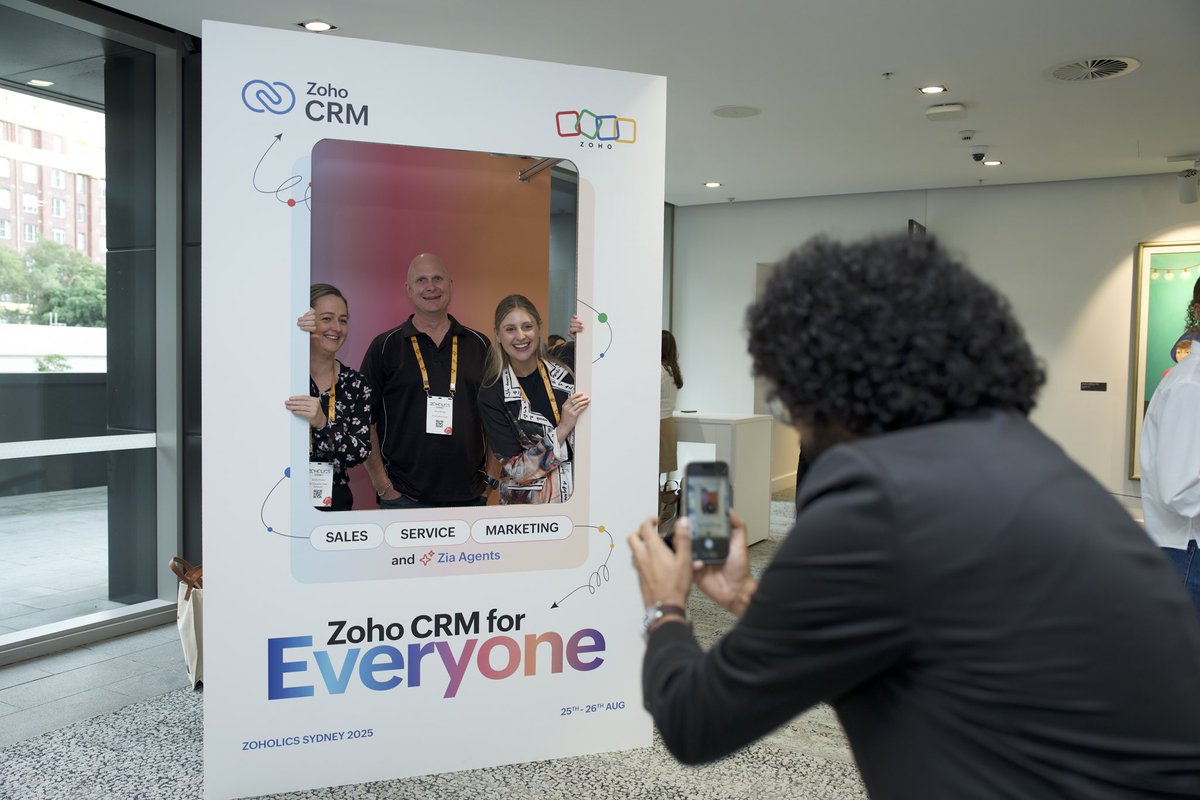 Welcome to day 2 of #ZoholicsSydney!We started the day with a special address by Dr. Janakiraman Sarvesvaran, Consul General of India in Sydney. Thank you, Sir, for your warm words and insight. 

We're buzzing—there's plenty of coffee and great conversations to be had. 🙌