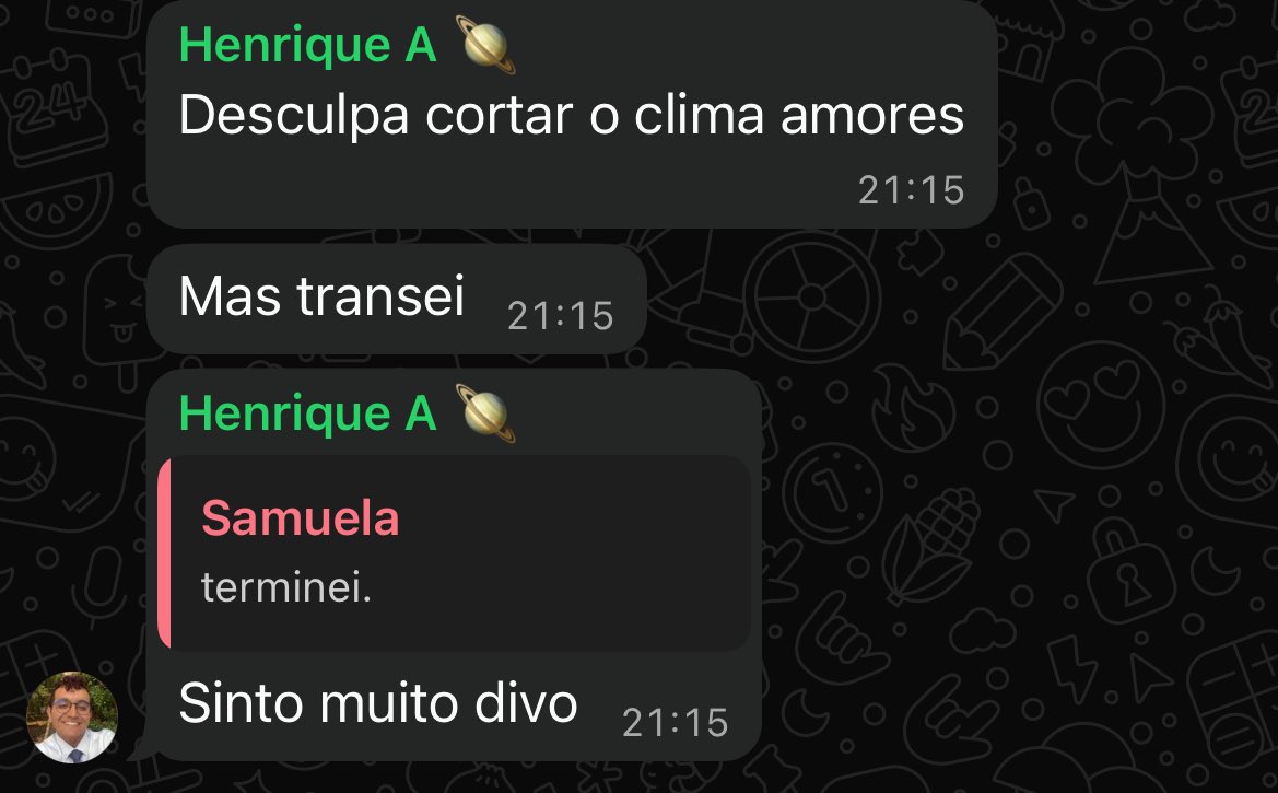 tendo um treco KKKKKKK