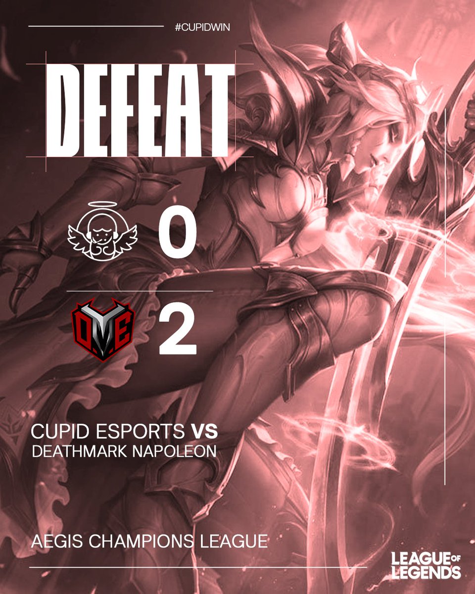 Back to the drawing board.

We drop down to lower bracket in ACL tonight, GGs🤝