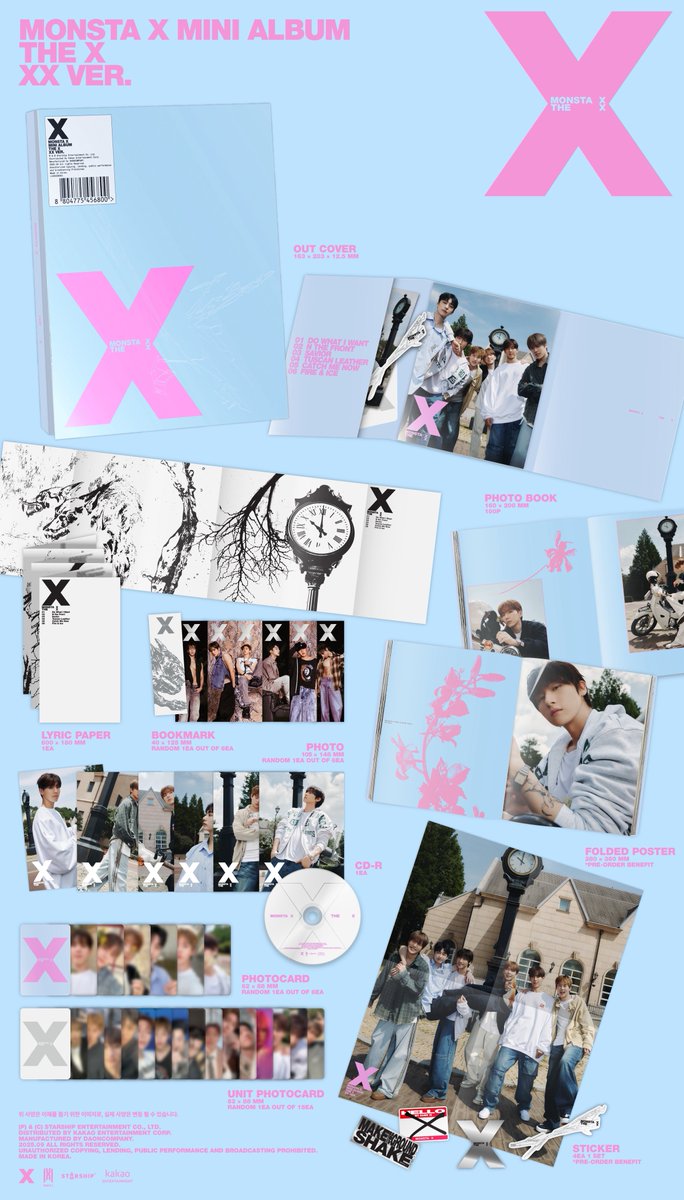 MONSTA X MINI ALBUM
𝑻𝑯𝑬 𝑿 ♾ 

예약 판매 상세 이미지 안내
XX VER.

♾ 발매 일정
2025.09.01 (MON)

자세한 내용은 Berriz 커뮤니티를 확인해 주세요!

#몬스타엑스 #MONSTAX 
#MONSTA_X #THEX

👉🏻 link.berriz.in/web/main/monst…
