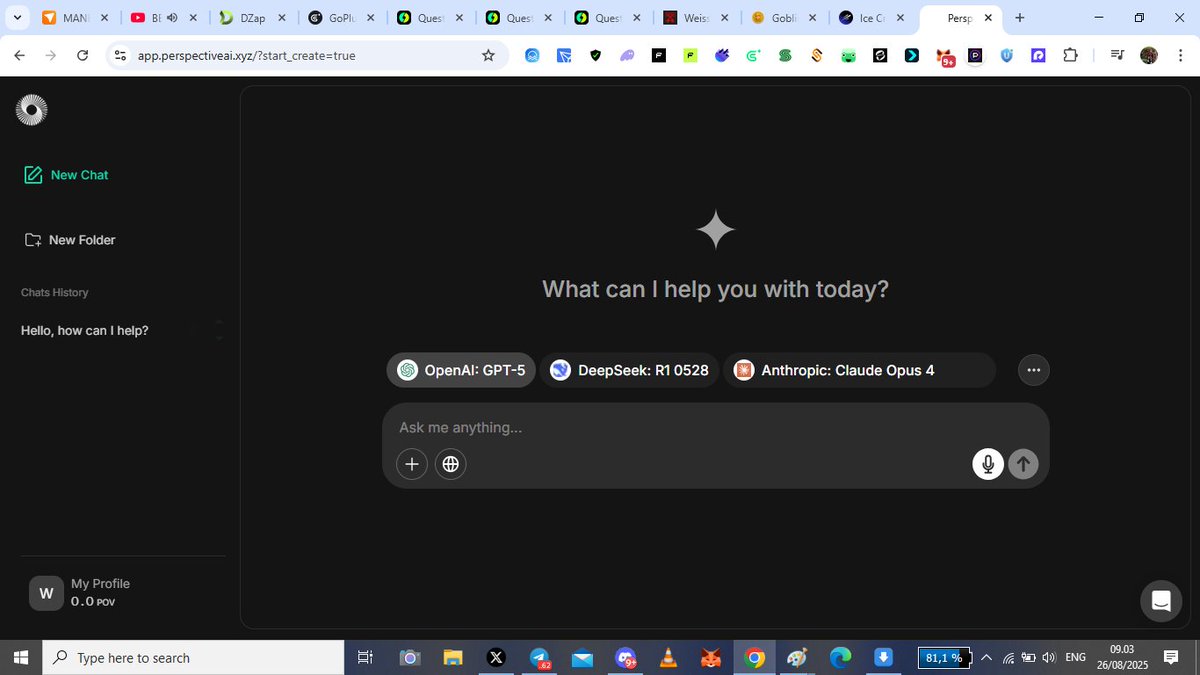 New Airdrops : Perspective AI
🏷 Reward : $POV Tokens

 🪂 Register : Perspective AI app.perspectiveai.xyz/?ref=OWZiOTEzN…

➖ Sign In with your Email
➖ Follow their Twitter 
➖ Try Chatting with AI
➖ Done