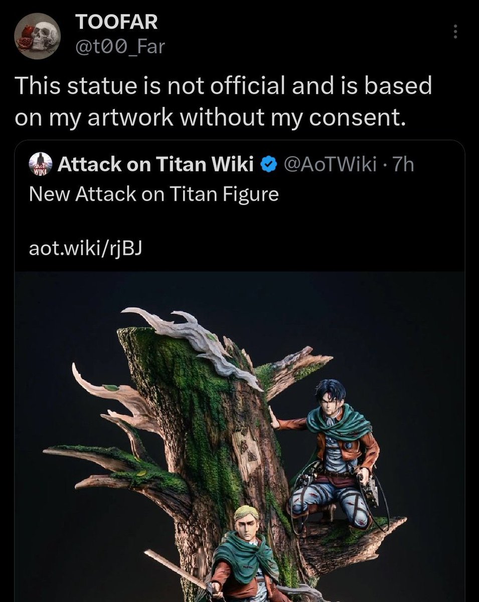 ‼️This statue isnt official‼️
Hertz Studio had history of stealing fanworks and making it into statue + selling it without permission. 

And now they are doing it again. 
The original artist is <a href="/t00_Far/">TOOFAR</a> 

❌Please dont support them!❌