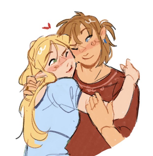 Just a married couple being married 
#zelink