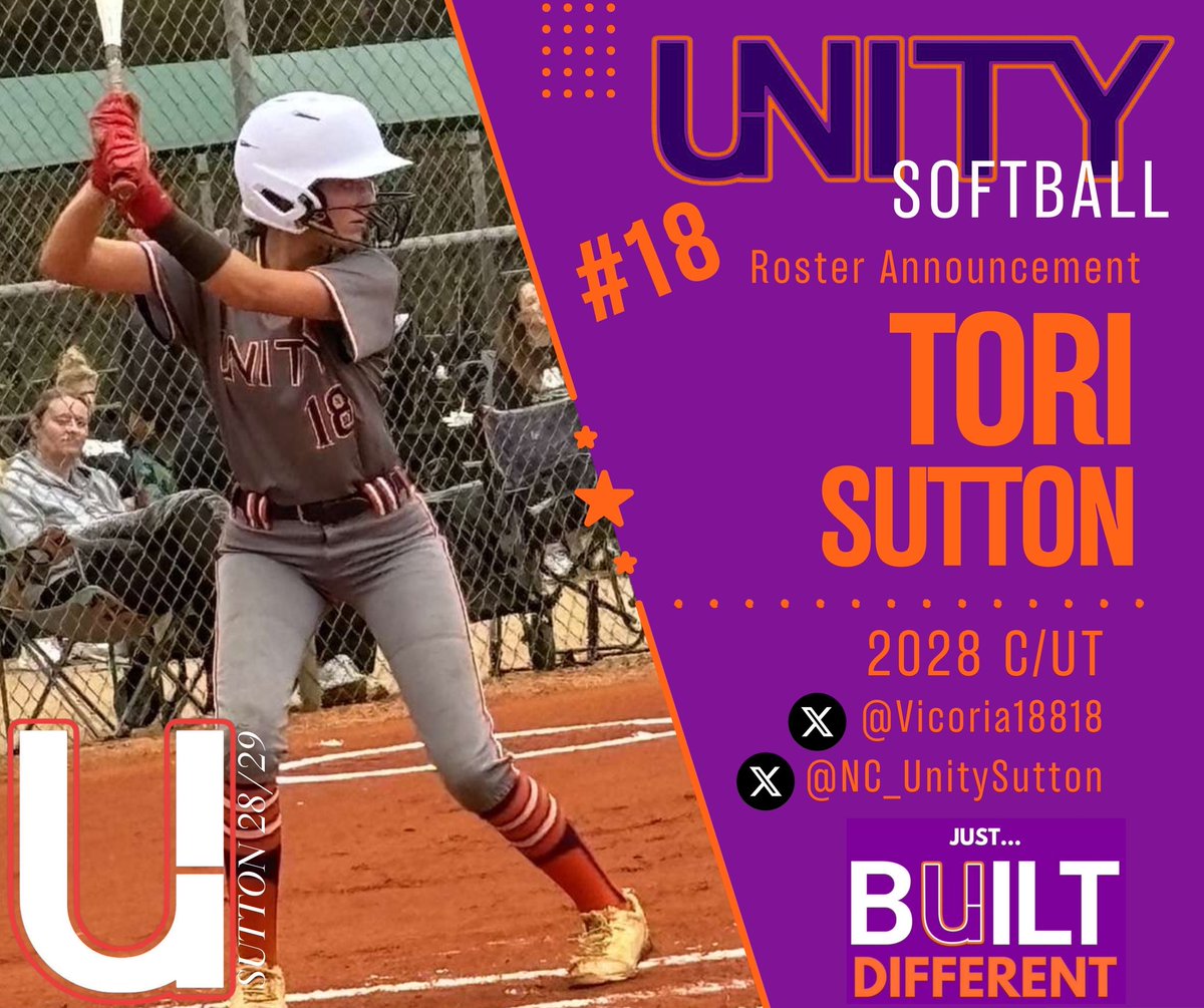 nc_unitysutton's tweet photo. Welcome #18 Tori Sutton. https://t.co/5CjdDkVUuh