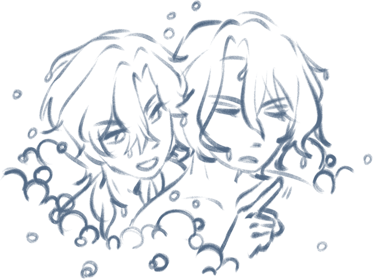 just a bathtime sketch 🫧🫧🫧

#ratiorine #aventurine #ratio