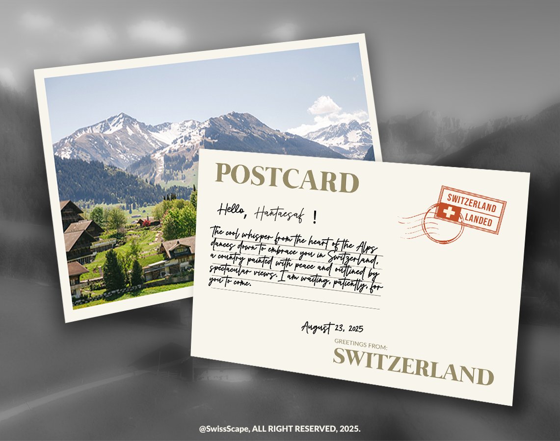 When life is getting more tiring each days, what about having a sweet escape to Switzerland to get relaxed for a while?