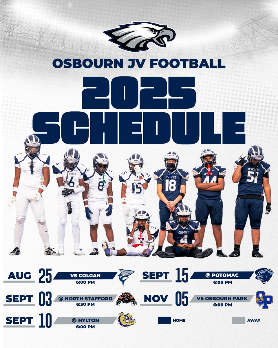 Come out and support Osbourn JV! The boys put that work in.

 🦅🏴

The City!