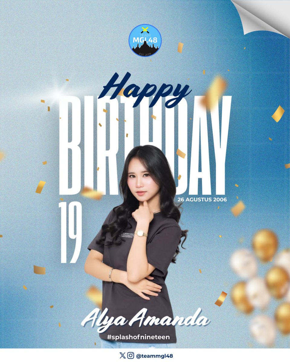 The princess of sea once again brought a happiness. 

Happiest birthday to my princess <a href="/AA_AlyaJKT48/">Alya Amanda</a> 

#SplashOfNineteen