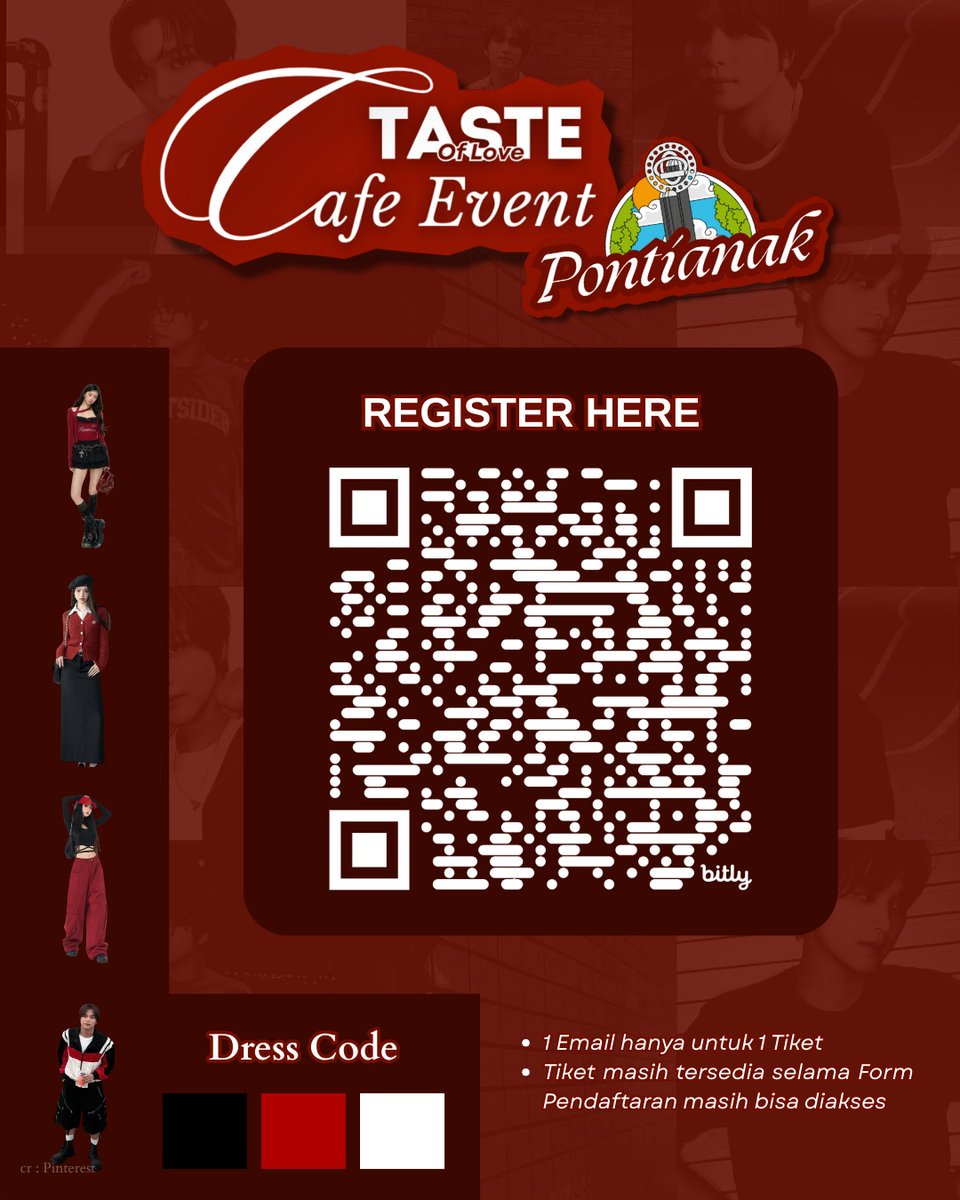 ✨ TASTE OF LOVE – Haechan Solo Debut Celebration ✨

❗️PONTIANAK❗️

📍 Freddo Bingsoo &amp; Toast Jl. Purnama Madya, Pontianak
🗓 Minggu, 5 Oktober 2025
🕑 14.00 WIB – selesai

Link Pendaftaran : bit.ly/TasteOfLovePon…