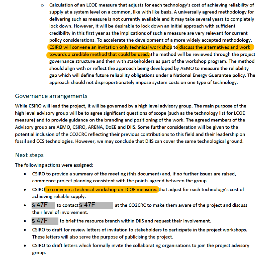 And that important modelling method on integrating renewables wasn't just developed by CSIRO.  In fact they had an "invitation only technical workshop" to design the method that they now claim the exclusive commercial rights to. 8/