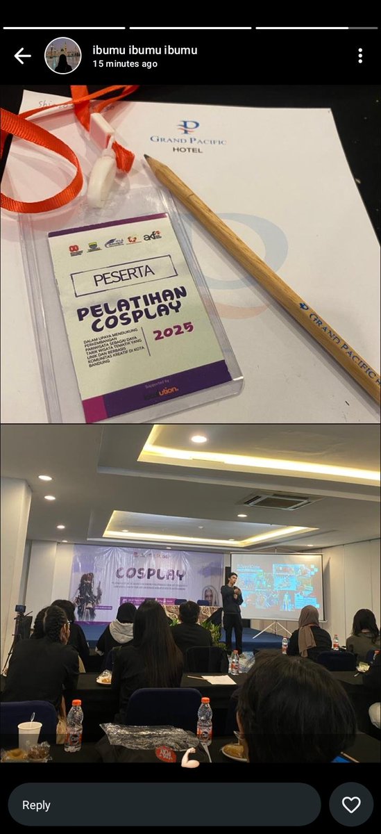 naon deui iyeu kegiatan indung urg ayeuna jol miluan pelatihan cosplay