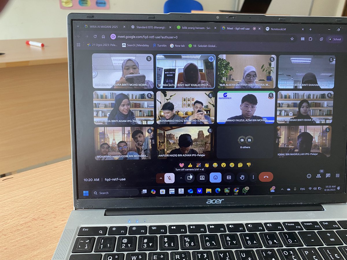 Baloydowski's tweet photo. 26/8/2025 
- Saya belajar tentang penggunaan Sport Virtual dan Class Dojo
-Pendedahan kelas kontemporari yang sesuai pada masa kini.
#gurudigitalkontemporari https://t.co/e4qzx8hyPa