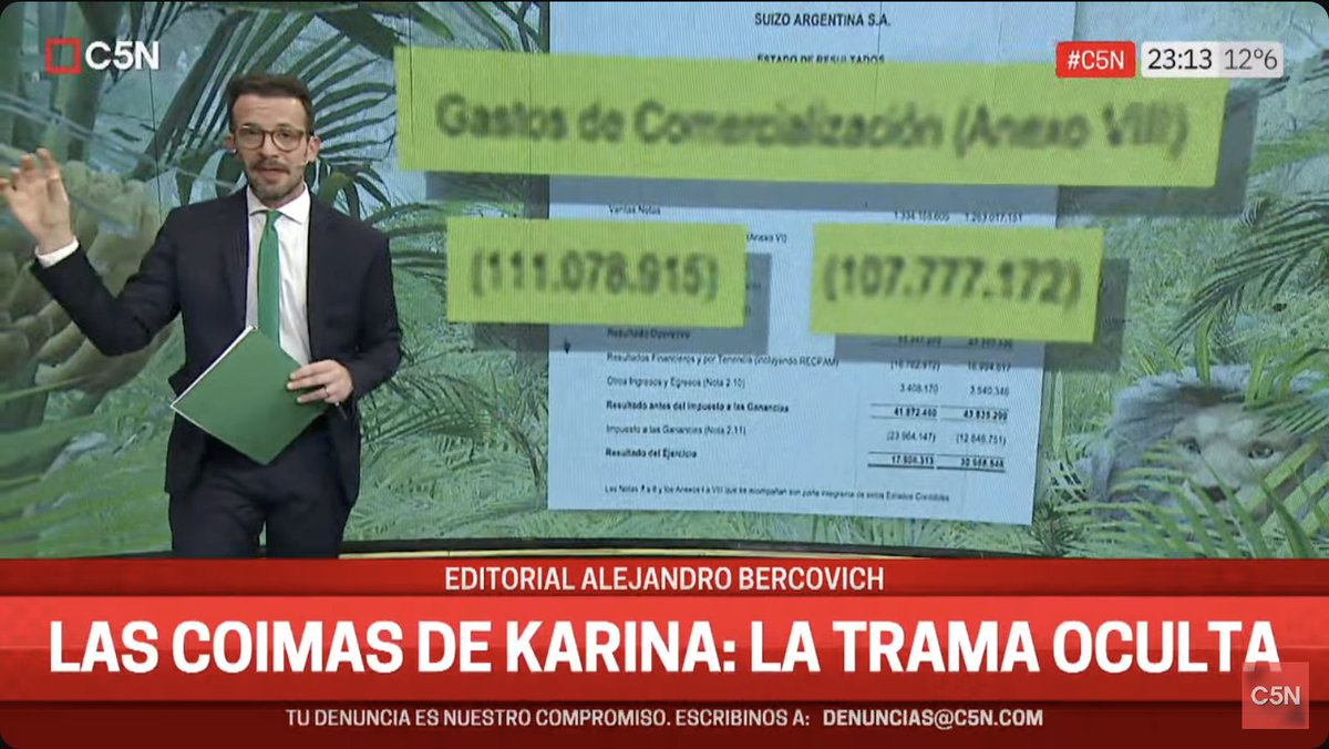 ¿Cómo se hace para encontrar la coima en un balance? En el estado de resultados de la Suizo Argentina terminado en marzo del año pasado, aparece un fuerte componente de "gastos de comercialización" que permite disimular dinero negro en contabilidades blancas.