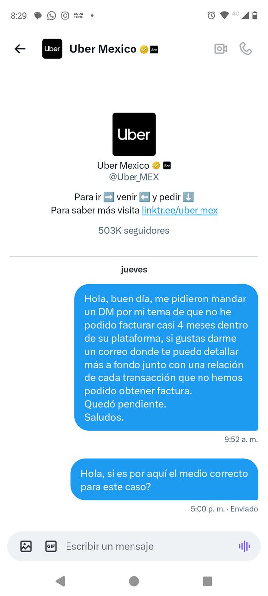 ivanortix's tweet photo. @Uber_Support Paupérrimo servicio al cliente, extremadamente lamentable que pidan DM para que no se note la poca atención https://t.co/4nwXFOaIhN
