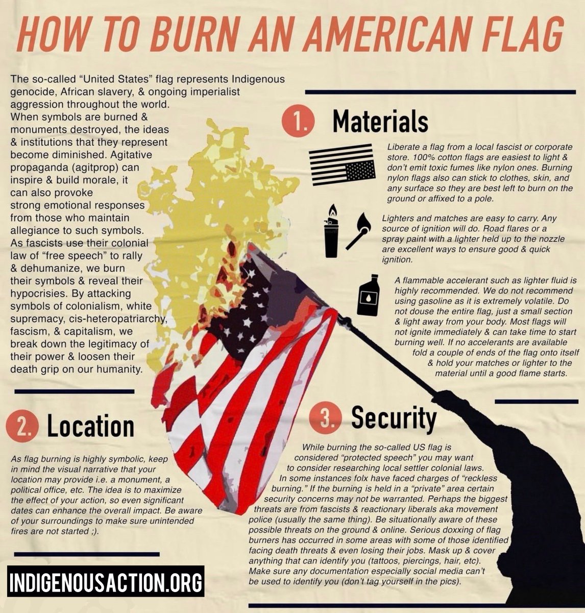 How to burn an American Flag

Graphic by Indigenous Action. Image text in thread.
