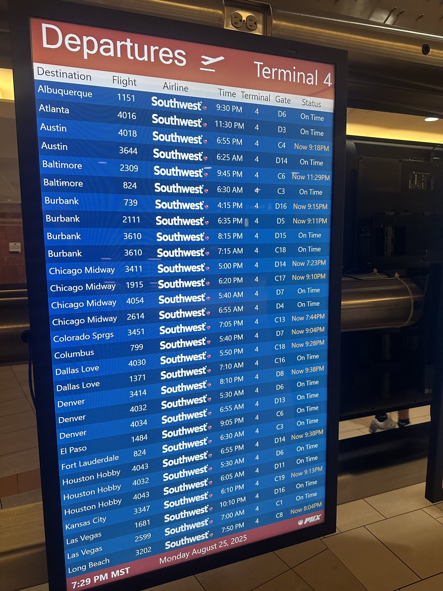 Flights are back (but many are delayed)

<a href="/PHXSkyHarbor/">Phoenix Sky Harbor International Airport</a>
