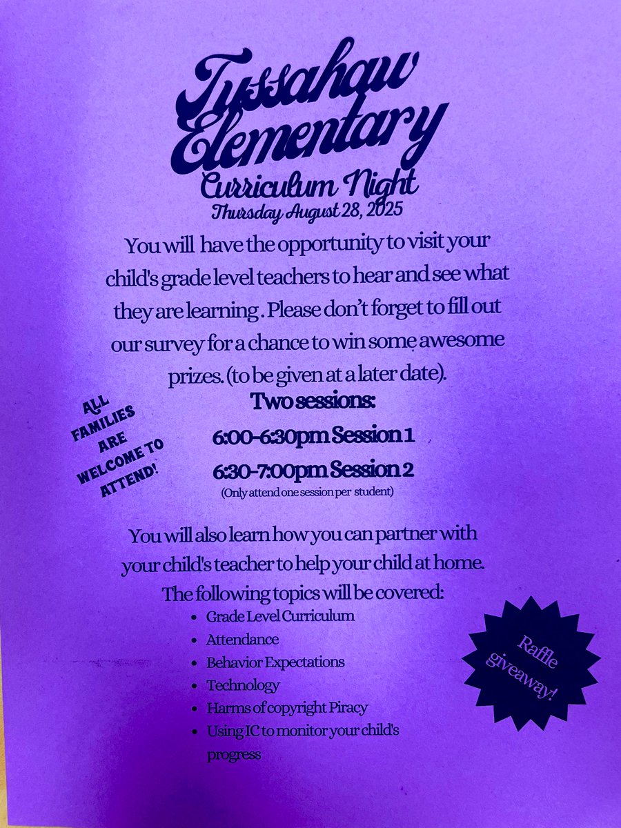 Dawn Anderson (@dawnandersonhcs) on Twitter photo Calling all parents and guardians <a href="/TES_hcs/">Tussahaw Elementary</a> Happening THURSDAY 8/28/25! 6-7 PM Calling all parents and guardians <a href="/TES_hcs/">Tussahaw Elementary</a> Happening THURSDAY 8/28/25! 6-7 PM