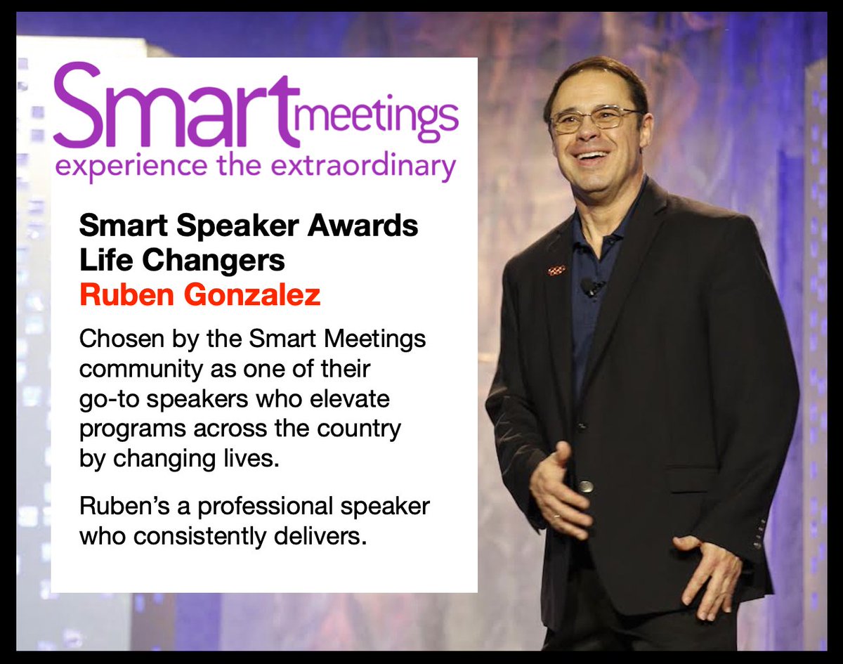 I'm honored to be chosen by Smart Meetings Magazine for this award.