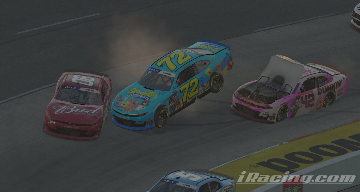 KHankinator's tweet photo. P5 after a bad qualifying run. And this occured on lap 1... but we're only 8 points back. We're in this championship battle for a reason. Fight's not over. https://t.co/XQZTqrBayO