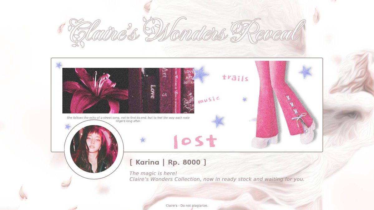 Claaie's tweet image. help  repost  !!  ♡ 
aku  ada  layout  ready  stock  ningning  dan  karina.  silahkan  dm  kalau  berminat  . .  #zonauang