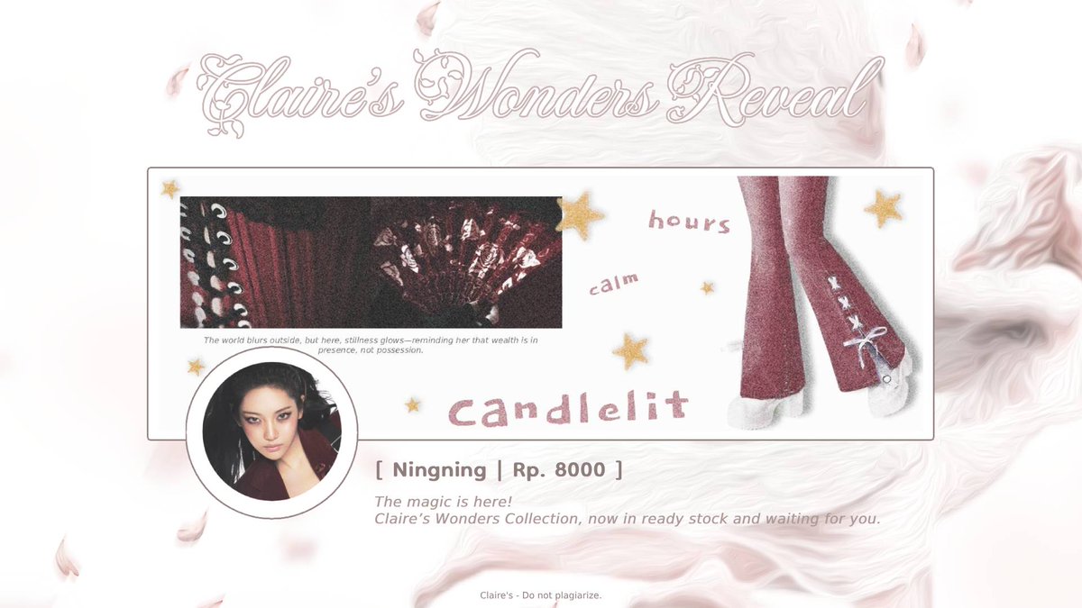 Claaie's tweet image. help  repost  !!  ♡ 
aku  ada  layout  ready  stock  ningning  dan  karina.  silahkan  dm  kalau  berminat  . .  #zonauang