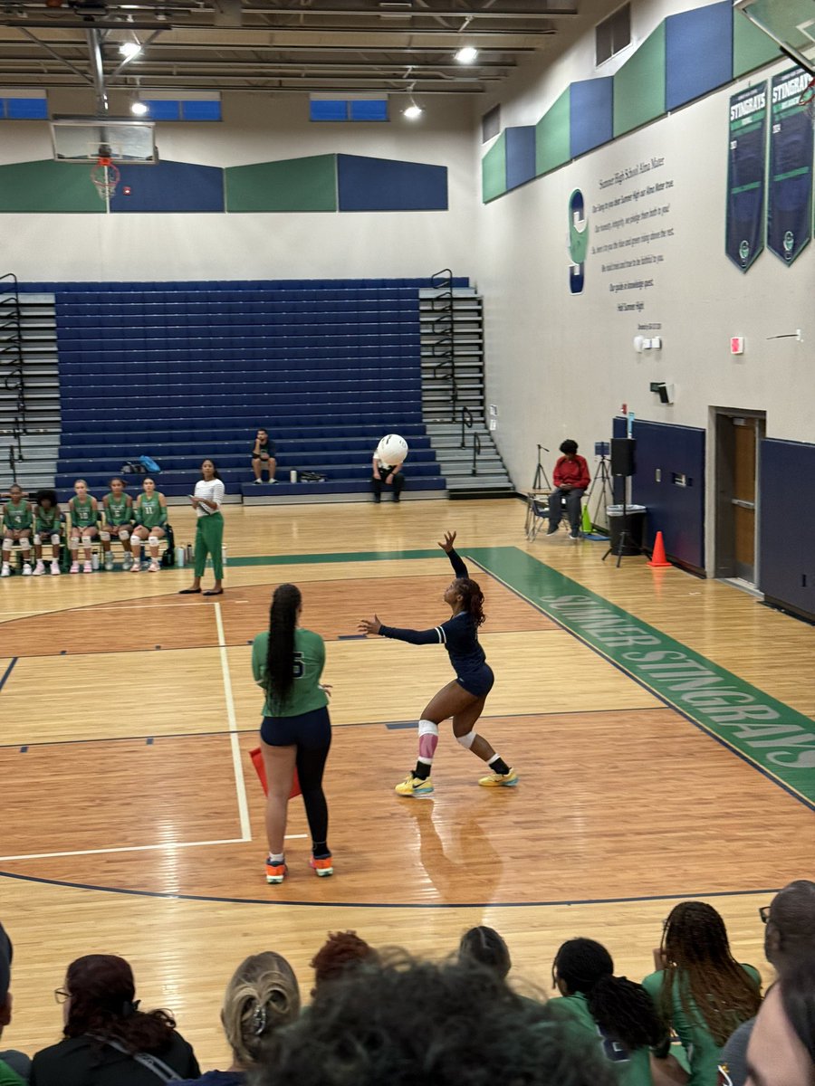 HCPS_SumnerHS's tweet photo. First home game of the season! Student section and student athletes showing that Stingray Pride! https://t.co/07G2sEqv6I