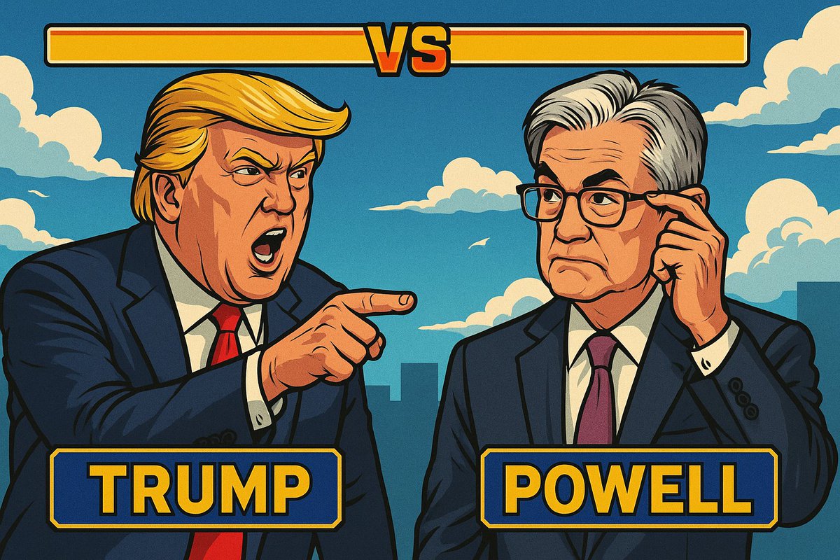 اكثر اثنين لعبوا في حسبة السوق من بداية السنة هم ترامب وباول
📉 ترامب أول ما صار رئيس كان يغرد يوميًا عن الفيدرالي!
يقول: "جيروم باول أكبر عدو لأمريكا" 🤦‍♂️
(تخيل رئيس أقوى اقتصاد بالعالم يكتب كدا على x)
بس السوق ارتفع ومازال فيه مجال لارتفاع زيادة بسبب تخفيضات الفايدة الجاية