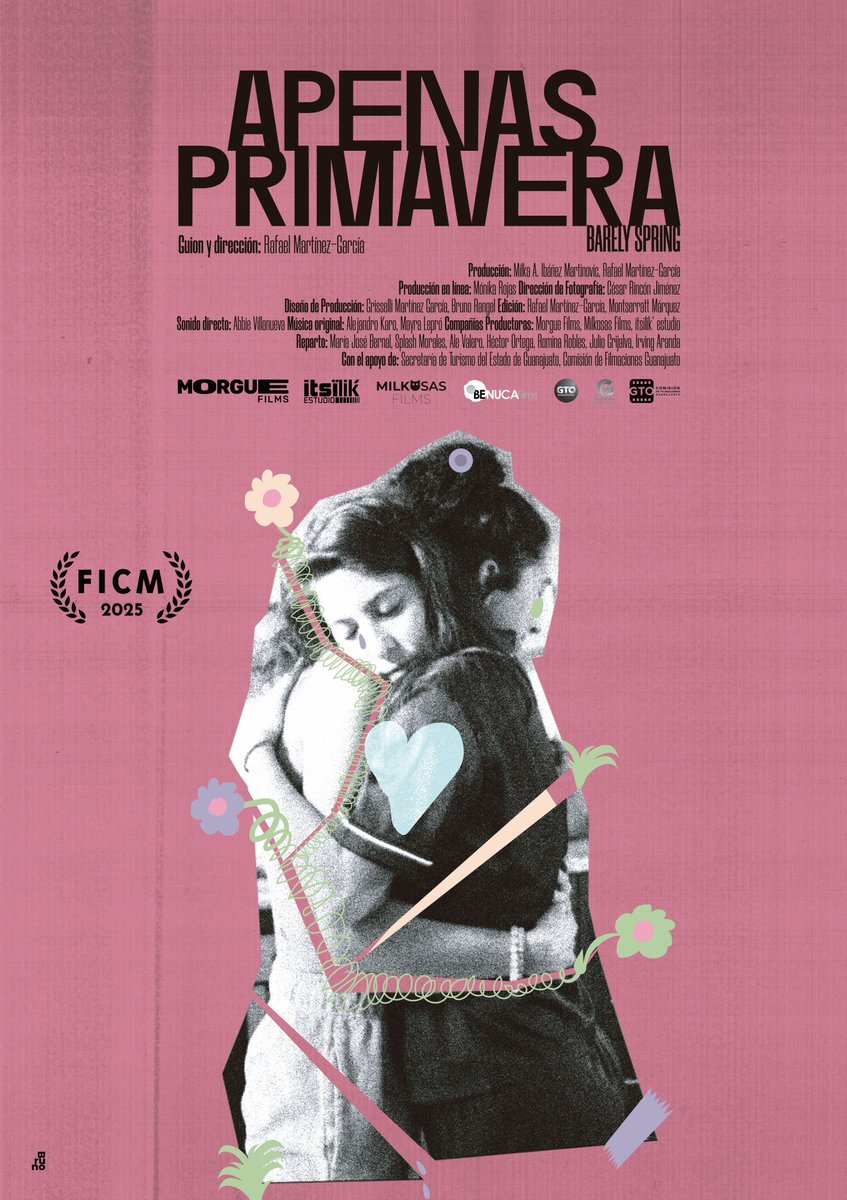 Gente querida, les comparto con mucha emoción el póster oficial de #ApenasPrimavera, diseñado por el talentoso Bruno Molina.

¡La película tendrá su estreno mundial en el próximo <a href="/FICM/">Morelia Film Fest</a>! 😍 ¡Nos vemos por allá en octubre! 📽🍿