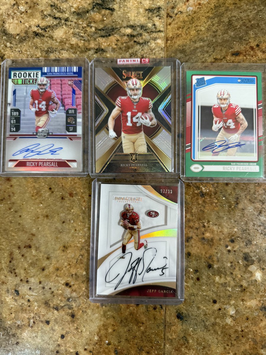 One heck of a mail day from <a href="/paulpetyo/">TheCardfather</a> !!!

Incredibly easy to work with. Smooth trade. Everything packaged well and we are now Niner Family 🤝 thanks again for the deal bro!!
