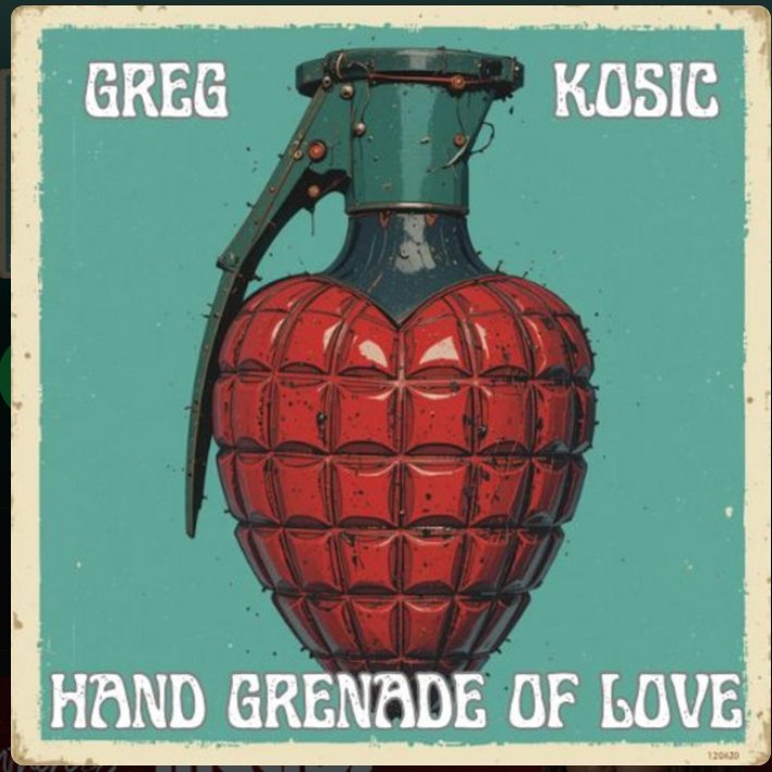 The Release Of The Day!

#ReleaseRunner #NewRelease  #Music #Indieartist #Summer2025 

Please! Remember to support indie artist

Hand Grenate Of Love  by Greg Kosic
<a href="/gregkosic/">Greg Kosic</a> 

open.spotify.com/track/4v6MKXvX…