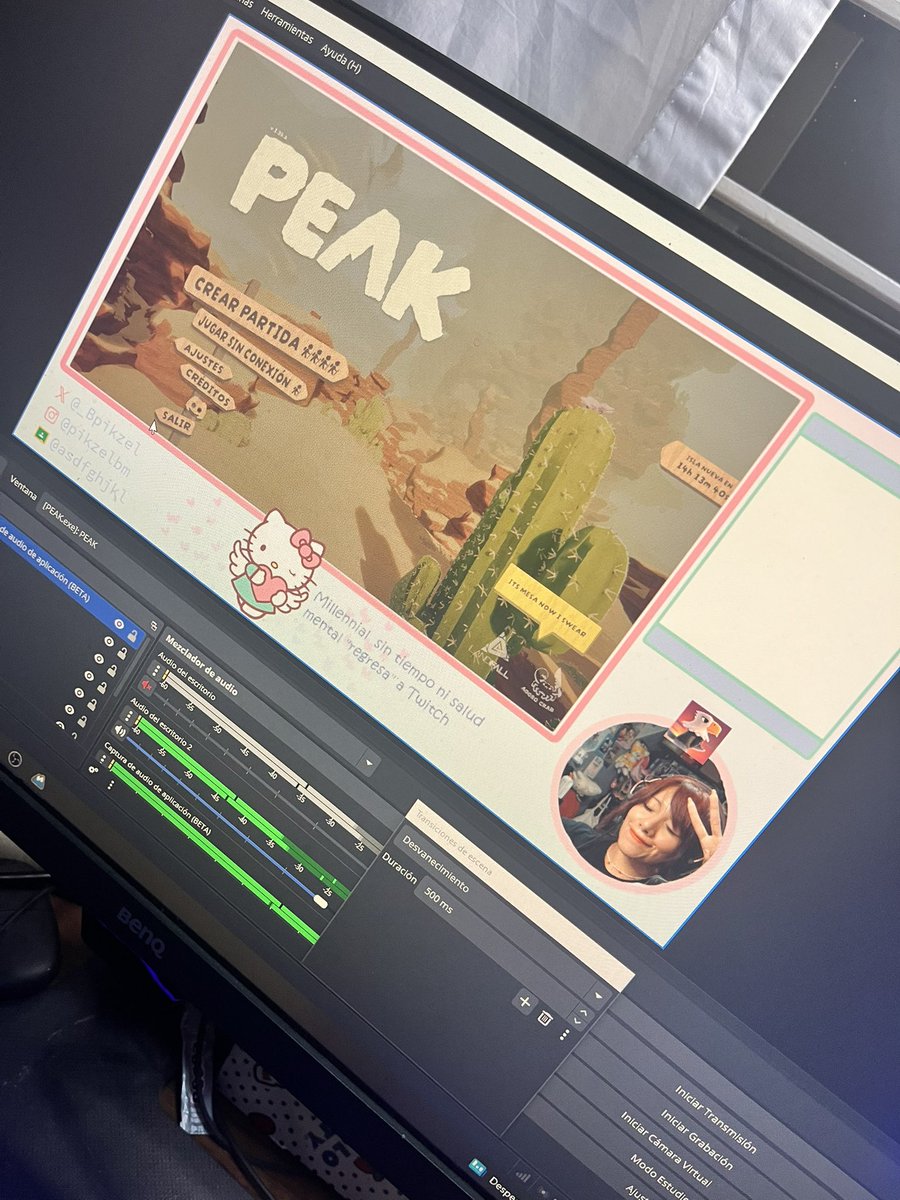 Quiero volver a streamear:) 

Así que en 10 empieza PEAK en solitario para que mis bullies no me digan manca