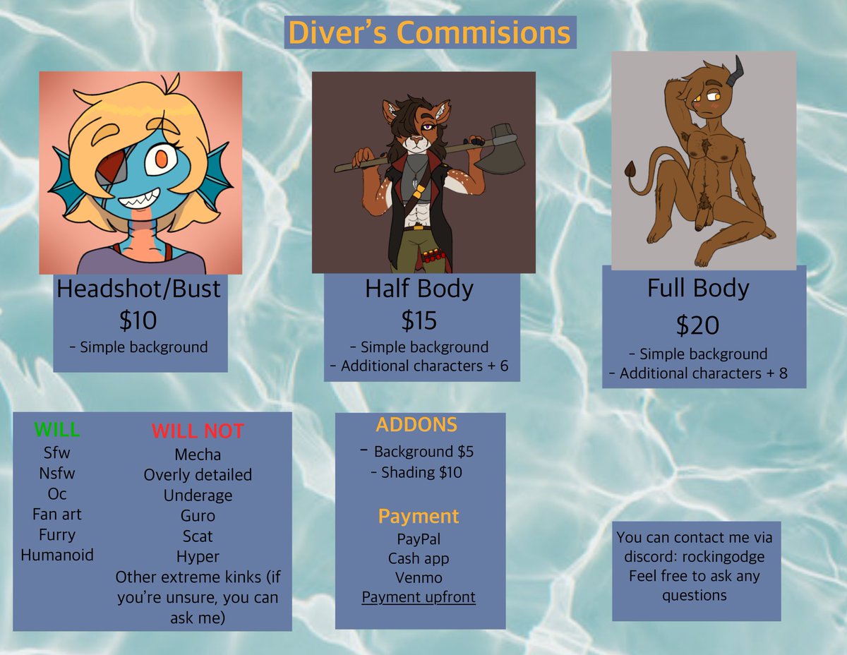 thigh_diver's tweet photo. Starting school and money is tough, so I’m opening Comm1sions :D
Dm me here or on discord if you’re interested :) https://t.co/GycGdQ0GkC