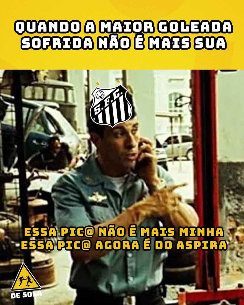 desolaoficial's tweet photo. O SANTOS JÁ PASSOU O BASTÃO PRO VITÓRIA! 😂😂 https://t.co/H5PqJAJ7Bl