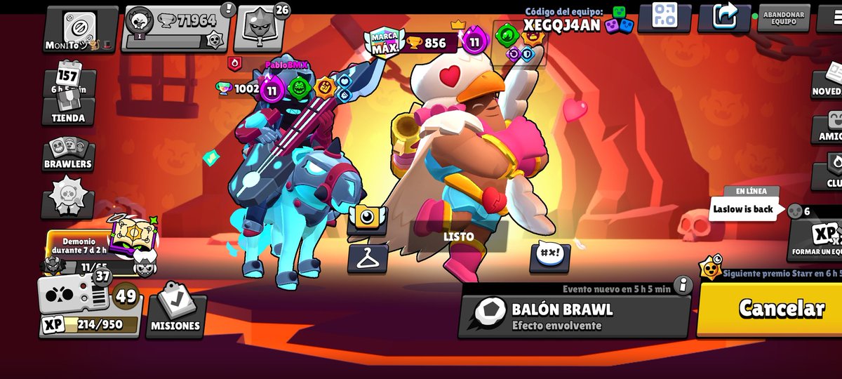 #BrawlStars 
Reencuentro con mi Discipulo <a href="/PabloSi17652076/">PabloBMX シ</a>